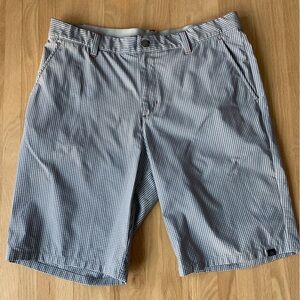 Adidas gray and white check golf shorts size 34